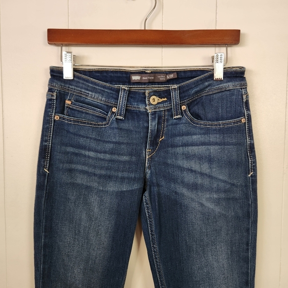 Levis Demi Curve Skinny Jeans Low Rise Denim Stretch Womens Size 27 Ankle Crop - Picture 4 of 11